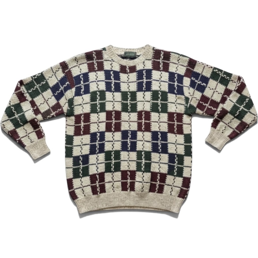 Vintage Lord & Taylor Kensington Collection Cotton Sweater Mens Medium USA Made